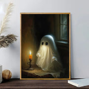 Vintage Ghost by Candlelight Art Print