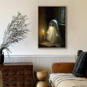 Vintage Ghost by Candlelight Art Print