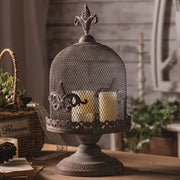 Vintage-Style Metal Candle Holder