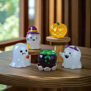 Glow-In-The-Dark Halloween Wizard &amp; Ghost Miniatures