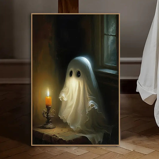 Vintage Ghost by Candlelight Art Print