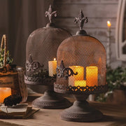 Vintage-Style Metal Candle Holder