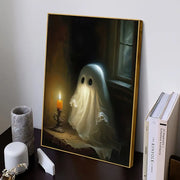 Vintage Ghost by Candlelight Art Print