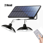 Waterproof Double Head Solar Pendant Light